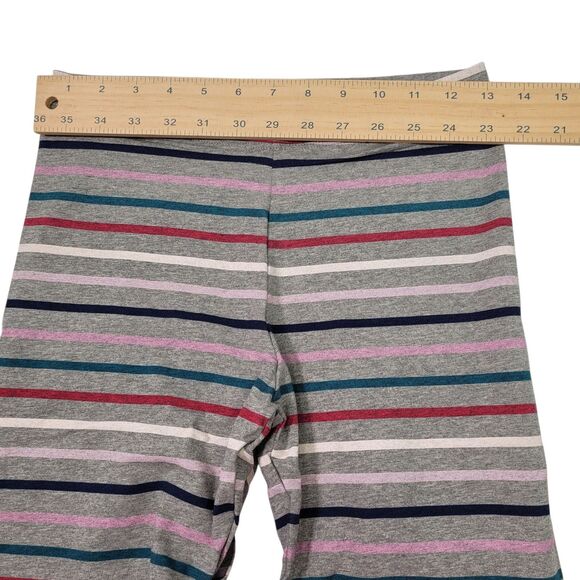 Spotted Zebra Girls  Active Stretch Colorful Gray striped Leggings XXL (14/16) - Picture 6 of 7